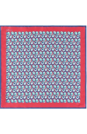 Мужской шелковый платок с принтом KITON розового цвета, арт. UP0CH/7P76 | Фото 2 (Материал: Текстиль, Шелк; Статус проверки: Проверена категория, Проверено)