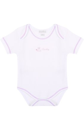 Детское хлопковый комплект из семи боди KISSY KISSY белого цвета по цене 9950 руб., арт. 28001 | Фото 6 Детское хлопковый комплект из семи боди KISSY KISSY белого цвета, арт. 28001 | Фото 6