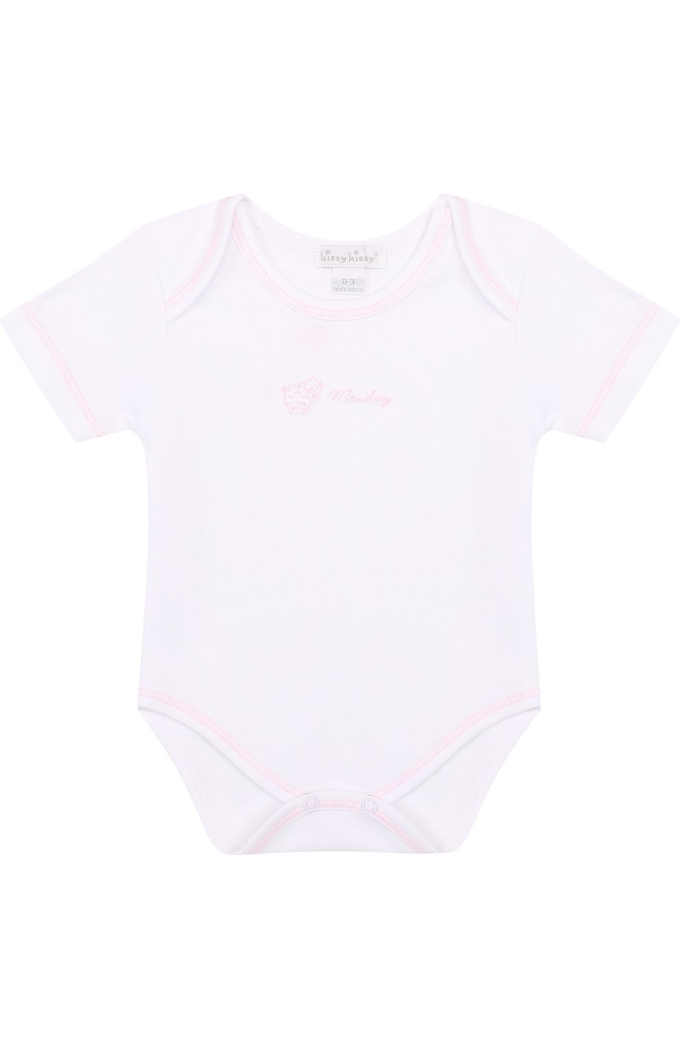 Детское хлопковый комплект из семи боди KISSY KISSY белого цвета по цене 9950 руб., арт. 28001 | Фото 9 Детское хлопковый комплект из семи боди KISSY KISSY белого цвета, арт. 28001 | Фото 9