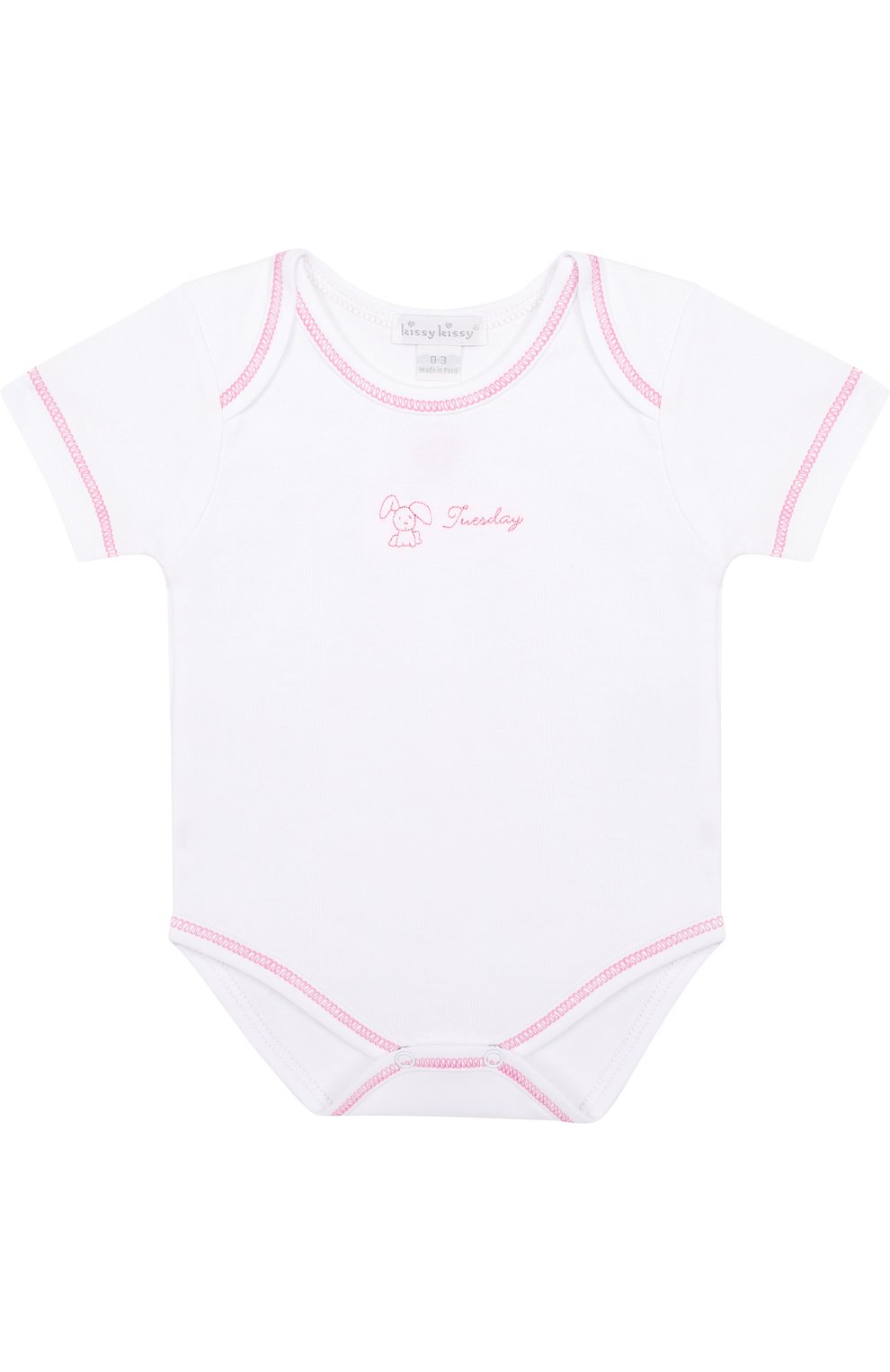 Детское хлопковый комплект из семи боди KISSY KISSY белого цвета по цене 9950 руб., арт. 28001 | Фото 11 Детское хлопковый комплект из семи боди KISSY KISSY белого цвета, арт. 28001 | Фото 11