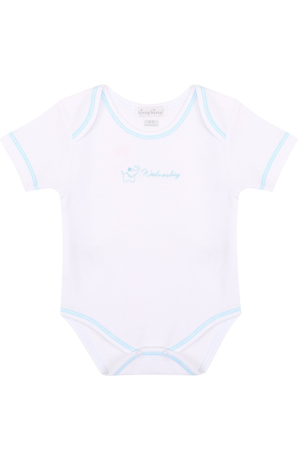 Детское хлопковый комплект из семи боди KISSY KISSY белого цвета по цене 9950 руб., арт. 28001 | Фото 13 Детское хлопковый комплект из семи боди KISSY KISSY белого цвета, арт. 28001 | Фото 13