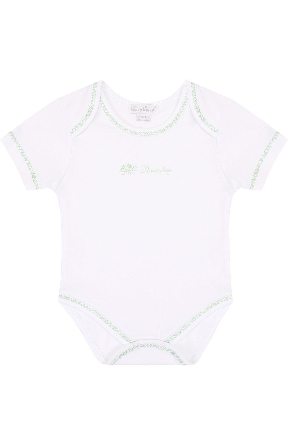 Детское хлопковый комплект из семи боди KISSY KISSY белого цвета по цене 9950 руб., арт. 28001 | Фото 15 Детское хлопковый комплект из семи боди KISSY KISSY белого цвета, арт. 28001 | Фото 15
