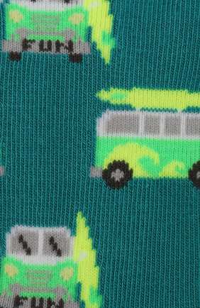 Детские носки с принтом FALKE зеленого цвета, арт. 12149 | Фото 2 (Материал: Текстиль, Хлопок, Синтетический материал; Статус проверки: Проверено, Проверена категория; Кросс-КТ: Носки)