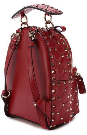 Женский рюкзак valentino garavani rockstud spike mini VALENTINO красного цвета по цене 136000 руб., арт. PW0B0B63/NAP | Фото 3 Женский рюкзак valentino garavani rockstud spike mini VALENTINO красного цвета, арт. PW0B0B63/NAP | Фото 3