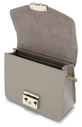 Женская сумка metropolis FURLA серая цвета, арт. BNF8/ARE купить в ЦУМ | Фото №4 Сумка Metropolis Furla серая цвета | Фото №4