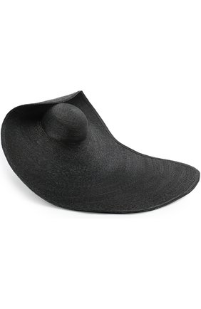 Женская шляпа GIORGIO ARMANI черного цвета, арт. 797358/8P537 | Фото 1 (Материал: Растительное волокно; Статус проверки: Проверена категория)
