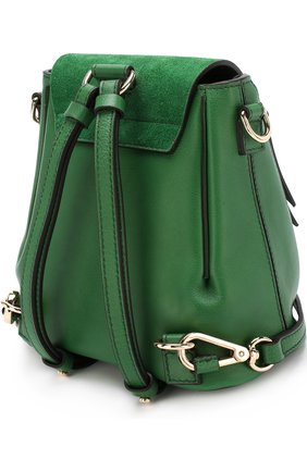 Женский зеленый рюкзак faye mini Chloé, арт. CHC17SS232HEU купить в ЦУМ | Фото №3 Рюкзак Faye mini Chloé зеленый | Фото №3