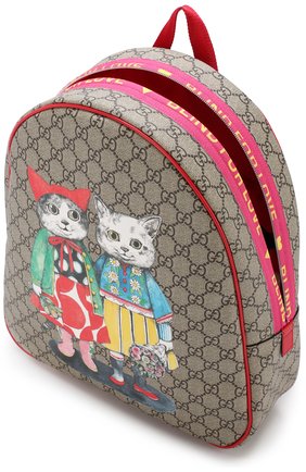 Детская рюкзак с контрастным принтом GUCCI разноцветного цвета по цене 73500 руб., арт. 501976/9KWBN | Фото 2 Детская рюкзак с контрастным принтом GUCCI разноцветного цвета, арт. 501976/9KWBN | Фото 2
