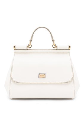 Женская сумка sicily medium DOLCE & GABBANA белого цвета по цене 104000 руб., арт. BB6002/A1001 | Фото 1 Женская сумка sicily medium DOLCE & GABBANA белого цвета, арт. BB6002/A1001 | Фото 1