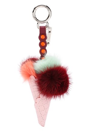 Женский светло-розовый кожаная подвеска ice cream с отделкой из меха норки Fendi, арт. 7AR631/A13U купить в ЦУМ | Фото №1 Кожаная подвеска Ice Cream с отделкой из меха норки Fendi светло-розовый | Фото №1