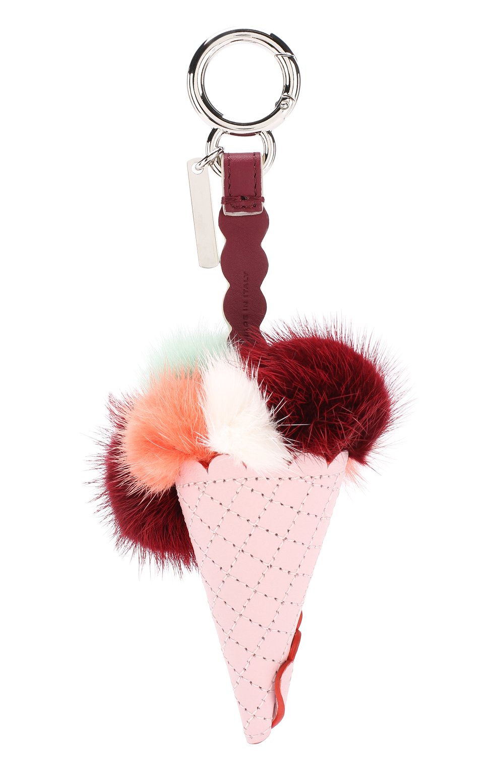 Женский светло-розовый кожаная подвеска ice cream с отделкой из меха норки Fendi, арт. 7AR631/A13U купить в ЦУМ | Фото №2 Кожаная подвеска Ice Cream с отделкой из меха норки Fendi светло-розовый | Фото №2