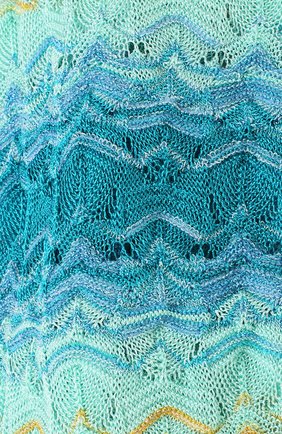 Вязаная повязка из вискозы Missoni, голубого цвета, арт. E18.MM.221406 в ЦУМ | Фото №3 Вязаная повязка из вискозы Missoni голубого цвета | Фото №3