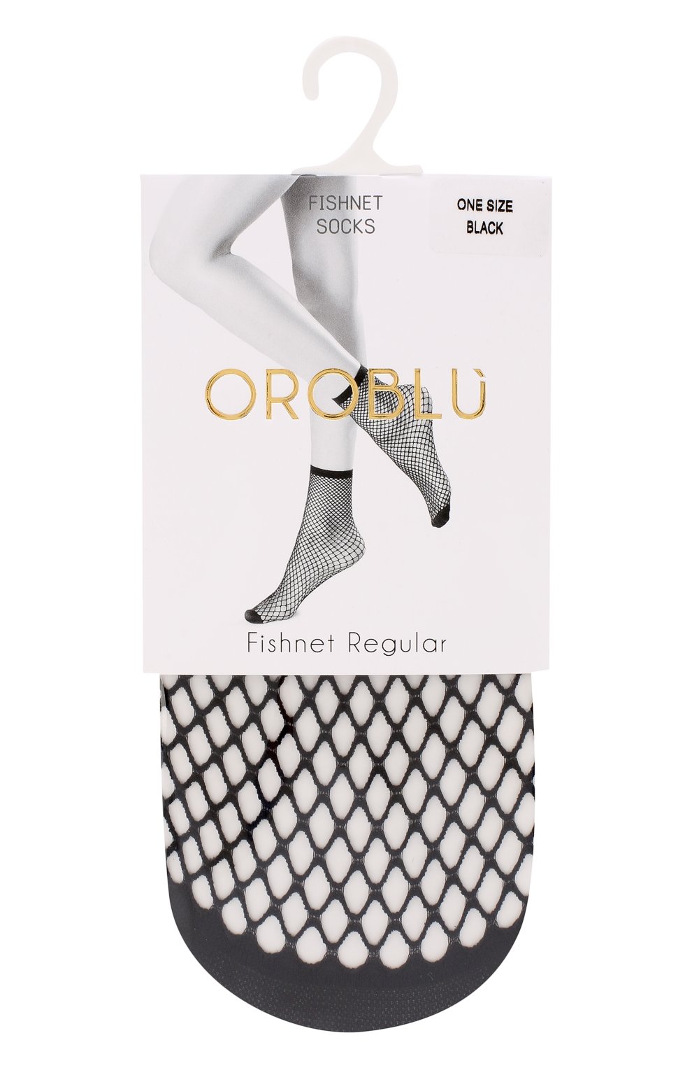 Женские капроновые носки в сетку OROBLU черного цвета, арт. V0BC01508 | Фото 1