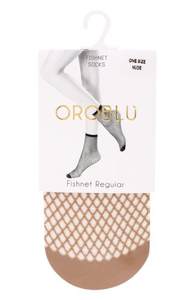 Женские капроновые носки в сетку OROBLU бежевого цвета по цене 781 руб., арт. V0BC01508 | Фото 1 Женские капроновые носки в сетку OROBLU бежевого цвета, арт. V0BC01508 | Фото 1