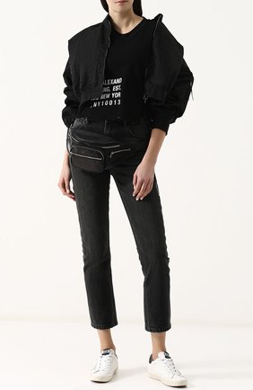 Женская поясная сумка на молнии ALEXANDER WANG черного цвета по цене 53800 руб., арт. 2027P0073L | Фото 2 Женская поясная сумка на молнии ALEXANDER WANG черного цвета, арт. 2027P0073L | Фото 2