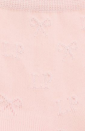 Детские носки с фактурным узором LA PERLA розового цвета, арт. 42677H/10-12 | Фото 2 (Статус проверки: Проверена категория, Проверено; Материал: Хлопок, Текстиль, Синтетический материал; Кросс-КТ: Носки)