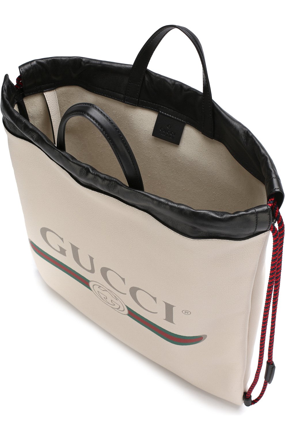 Мужской кожаный рюкзак с логотипом бренда GUCCI белого цвета по цене 128000 руб., арт. 516639/0GCBT | Фото 3 Мужской кожаный рюкзак с логотипом бренда GUCCI белого цвета, арт. 516639/0GCBT | Фото 3