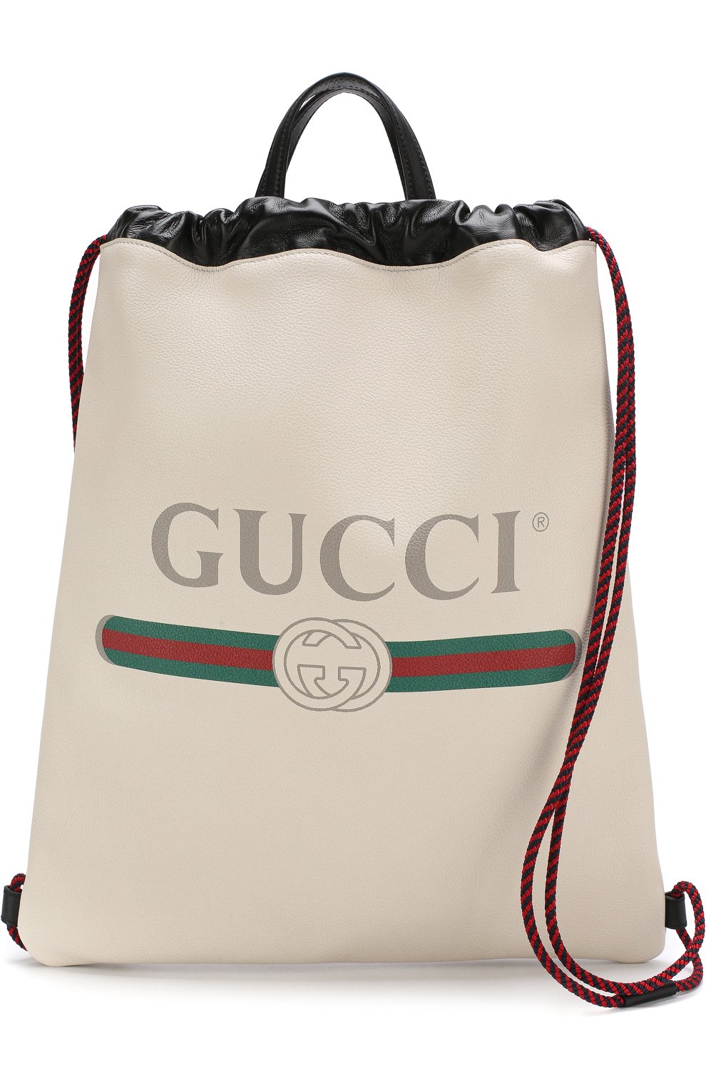 Мужской кожаный рюкзак с логотипом бренда GUCCI белого цвета по цене 128000 руб., арт. 516639/0GCBT | Фото 5 Мужской кожаный рюкзак с логотипом бренда GUCCI белого цвета, арт. 516639/0GCBT | Фото 5