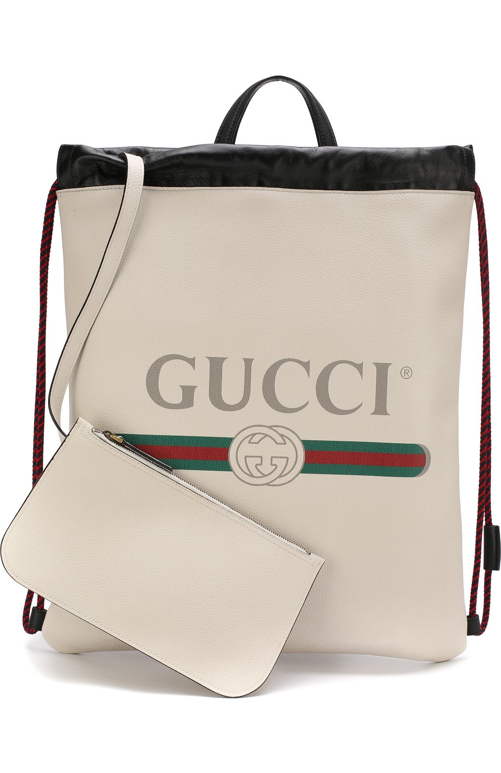 Мужской кожаный рюкзак с логотипом бренда GUCCI белого цвета по цене 128000 руб., арт. 516639/0GCBT | Фото 6 Мужской кожаный рюкзак с логотипом бренда GUCCI белого цвета, арт. 516639/0GCBT | Фото 6