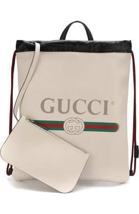 Мужской кожаный рюкзак с логотипом бренда GUCCI белого цвета по цене 128000 руб., арт. 516639/0GCBT | Фото 6 Мужской кожаный рюкзак с логотипом бренда GUCCI белого цвета, арт. 516639/0GCBT | Фото 6