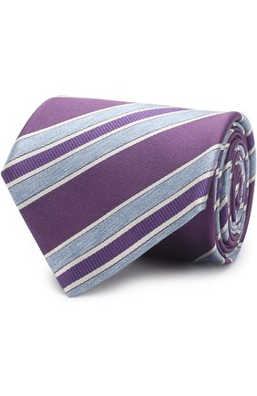 Мужской шелковый галстук BRIONI фиолетового цвета, арт. 063H00/P7493 | Фото 1 (Статус проверки: Проверено; Материал: Текстиль, Шелк; Принт: С принтом; Региональные ограничения белый список (Axapta Mercury): RU)