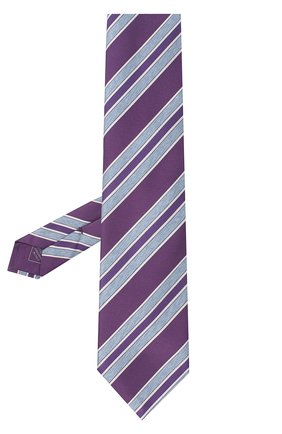Мужской шелковый галстук BRIONI фиолетового цвета, арт. 063H00/P7493 | Фото 2 (Статус проверки: Проверено; Материал: Текстиль, Шелк; Принт: С принтом; Региональные ограничения белый список (Axapta Mercury): RU)