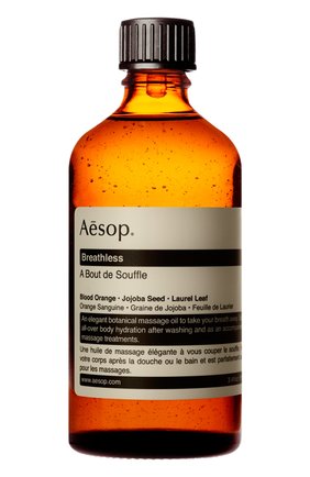 Женского масло для тела breathless AESOP бесцветного цвета по цене 2320 руб., арт. ABD20 | Фото 1 Женского масло для тела breathless AESOP бесцветного цвета, арт. ABD20 | Фото 1