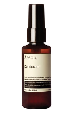 Дезодорант deodorant (50ml) AESOP бесцветного цвета, арт. ABS14 | Фото 1 (Статус проверки: Проверена категория; Региональные ограничения белый список (Axapta Mercury): RU)