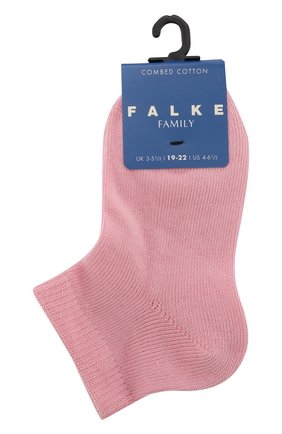 Детские укороченные носки FALKE светло-розового цвета, арт. 10631 | Фото 1 (Материал: Текстиль, Хлопок; Статус проверки: Проверена категория; Кросс-КТ: Носки, Школьные аксессуары)