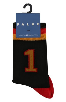 Детские носки с принтом FALKE черного цвета по цене 899 руб., арт. 12139 | Фото 1 Детские носки с принтом FALKE черного цвета, арт. 12139 | Фото 1