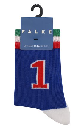 Детские носки с принтом FALKE синего цвета по цене 899 руб., арт. 12139 | Фото 1 Детские носки с принтом FALKE синего цвета, арт. 12139 | Фото 1