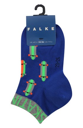 Детские носки с принтом FALKE синего цвета по цене 799 руб., арт. 12148 | Фото 1 Детские носки с принтом FALKE синего цвета, арт. 12148 | Фото 1