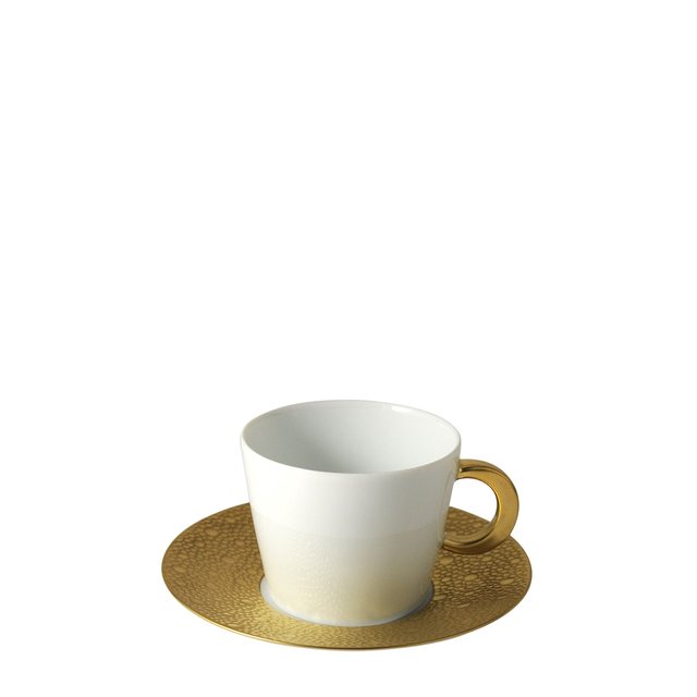фото Кофейная чашка с блюдцем ecume or bernardaud