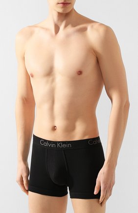 Мужские хлопковые боксеры с широкой резинкой CALVIN KLEIN черного цвета по цене 3295 руб., арт. NB1476A | Фото 2 Мужские хлопковые боксеры с широкой резинкой CALVIN KLEIN черного цвета, арт. NB1476A | Фото 2