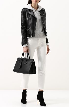 Женская сумка sac de jour supple small SAINT LAURENT черного цвета по цене 188000 руб., арт. 512911/DTI0E | Фото 2 Женская сумка sac de jour supple small SAINT LAURENT черного цвета, арт. 512911/DTI0E | Фото 2