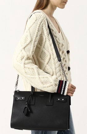 Женская сумка sac de jour supple small SAINT LAURENT черного цвета по цене 188000 руб., арт. 512911/DTI0E | Фото 5 Женская сумка sac de jour supple small SAINT LAURENT черного цвета, арт. 512911/DTI0E | Фото 5