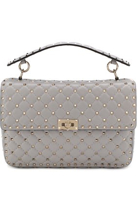 Женская сумка valentino garavani rockstud spike large VALENTINO светло-серого цвета по цене 184000 руб., арт. PW0B0121/NAP | Фото 1 Женская сумка valentino garavani rockstud spike large VALENTINO светло-серого цвета, арт. PW0B0121/NAP | Фото 1