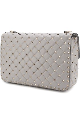 Женская сумка valentino garavani rockstud spike large VALENTINO светло-серого цвета по цене 184000 руб., арт. PW0B0121/NAP | Фото 3 Женская сумка valentino garavani rockstud spike large VALENTINO светло-серого цвета, арт. PW0B0121/NAP | Фото 3