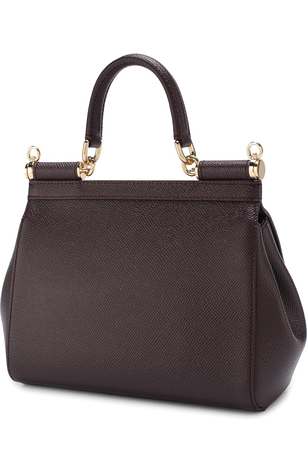 Женская сумка sicily small с аппликациями DOLCE & GABBANA бордового цвета по цене 147000 руб., арт. BB6003/B5230 | Фото 3 Женская сумка sicily small с аппликациями DOLCE & GABBANA бордового цвета, арт. BB6003/B5230 | Фото 3