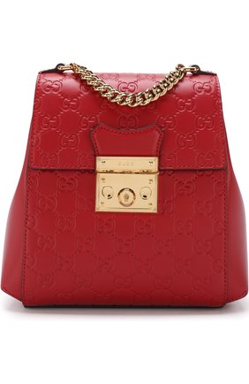 Женский рюкзак padlock signature GUCCI красного цвета по цене 152000 руб., арт. 498194/0DM1G | Фото 1 Женский рюкзак padlock signature GUCCI красного цвета, арт. 498194/0DM1G | Фото 1