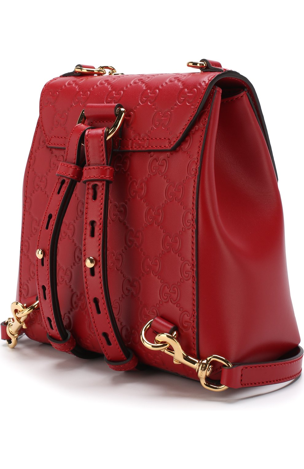 Женский рюкзак padlock signature GUCCI красного цвета по цене 152000 руб., арт. 498194/0DM1G | Фото 3 Женский рюкзак padlock signature GUCCI красного цвета, арт. 498194/0DM1G | Фото 3