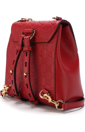 Женский рюкзак padlock signature GUCCI красного цвета по цене 152000 руб., арт. 498194/0DM1G | Фото 3 Женский рюкзак padlock signature GUCCI красного цвета, арт. 498194/0DM1G | Фото 3