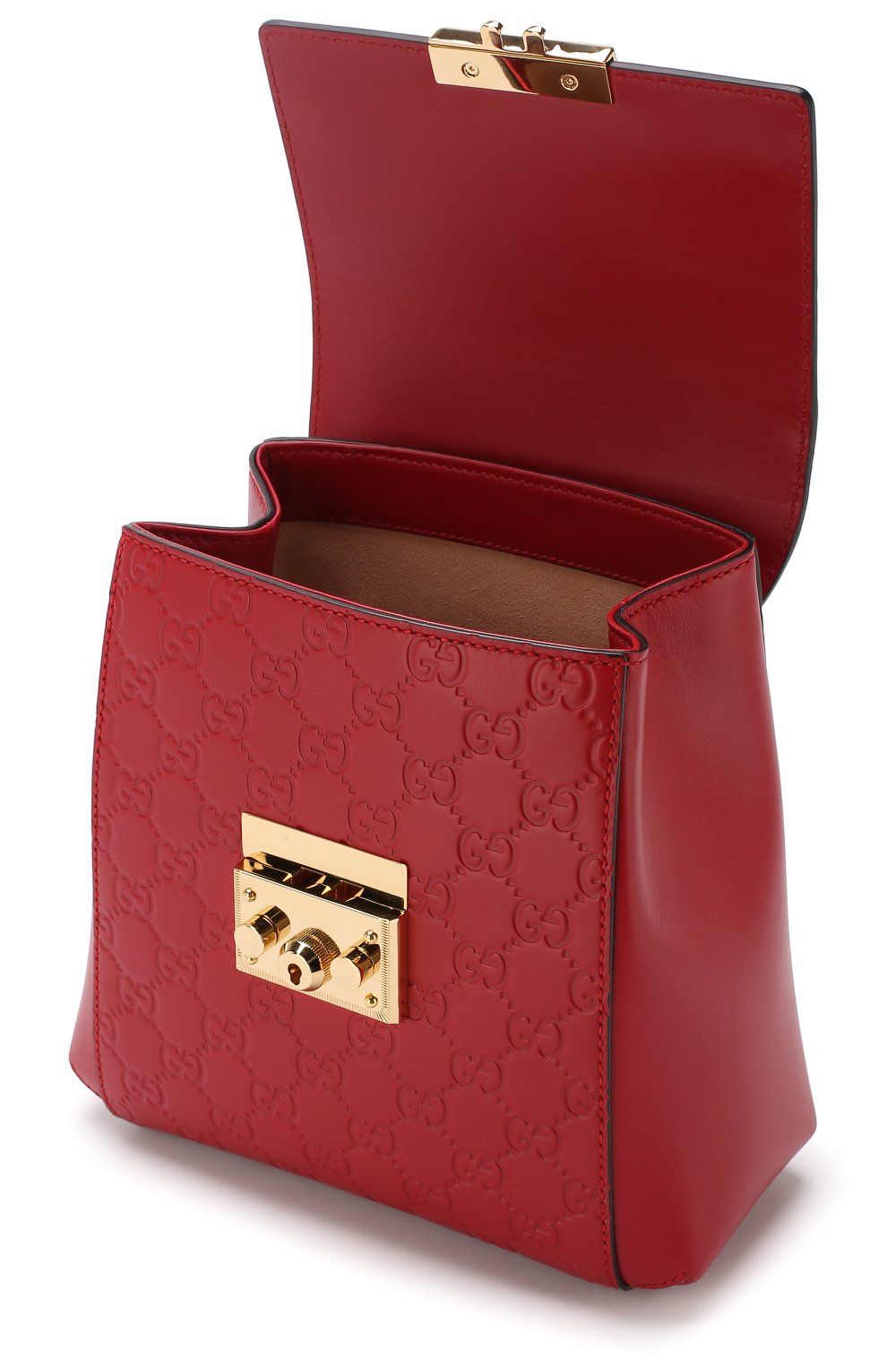 Женский рюкзак padlock signature GUCCI красного цвета по цене 152000 руб., арт. 498194/0DM1G | Фото 4 Женский рюкзак padlock signature GUCCI красного цвета, арт. 498194/0DM1G | Фото 4