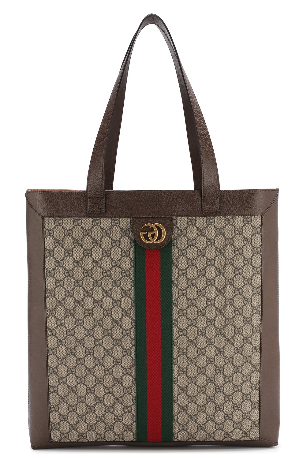 Женская сумка ophidia gg supreme large GUCCI бежевого цвета, арт. 519335/9IKPT | Фото 1