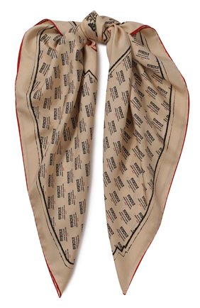 Женский шелковый платок с принтом GUCCI бежевого цвета по цене 28000 руб., арт. 513126/3G001 | Фото 1 Женский шелковый платок с принтом GUCCI бежевого цвета, арт. 513126/3G001 | Фото 1