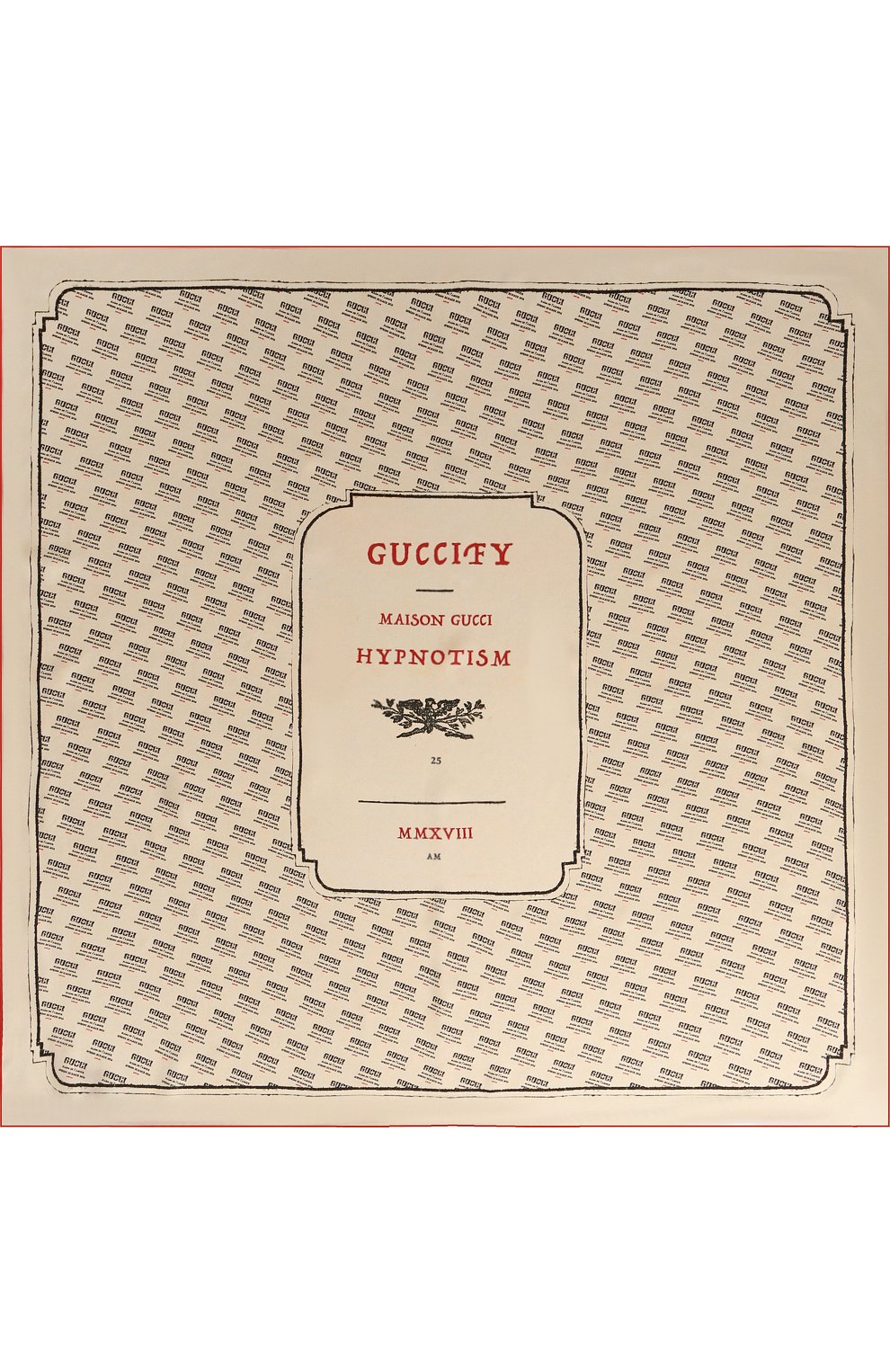 Женский шелковый платок с принтом GUCCI бежевого цвета по цене 28000 руб., арт. 513126/3G001 | Фото 3 Женский шелковый платок с принтом GUCCI бежевого цвета, арт. 513126/3G001 | Фото 3