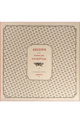 Женский шелковый платок с принтом GUCCI бежевого цвета по цене 28000 руб., арт. 513126/3G001 | Фото 3 Женский шелковый платок с принтом GUCCI бежевого цвета, арт. 513126/3G001 | Фото 3