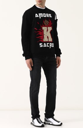 Мужские текстильные кроссовки sorrento DOLCE & GABBANA белого цвета по цене 46350 руб., арт. CS1595/AH677 | Фото 2 Мужские текстильные кроссовки sorrento DOLCE & GABBANA белого цвета, арт. CS1595/AH677 | Фото 2