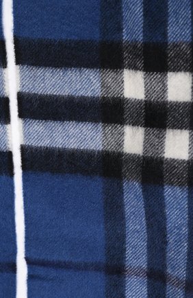 Детский кашемировый шарф BURBERRY синего цвета, арт. 3998920 | Фото 2 (Статус проверки: Проверена категория, Проверено; Материал: Кашемир, Шерсть, Текстиль)