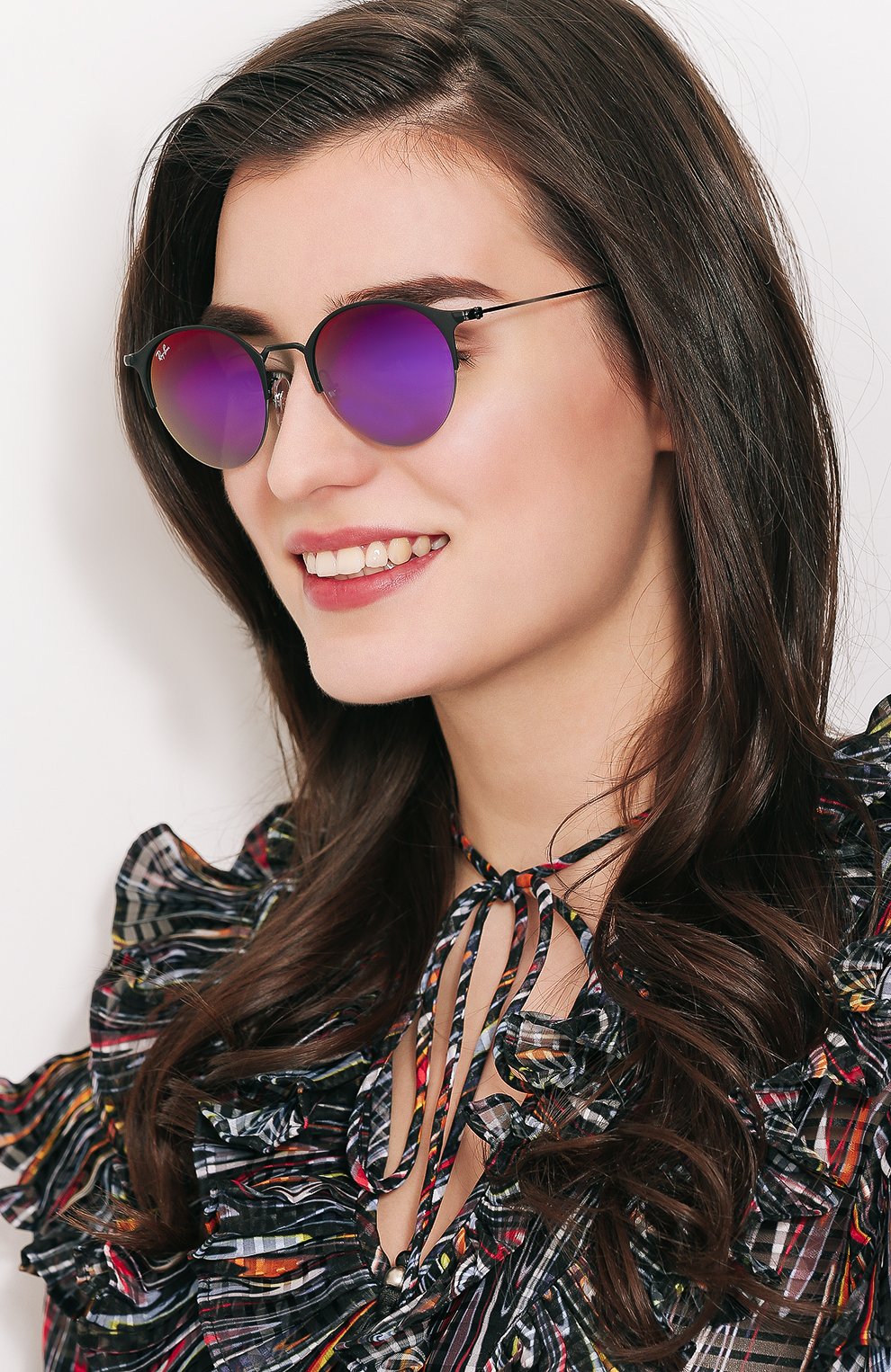 Женские разноцветные солнцезащитные очки Ray-Ban, арт. 3578-186/B1 купить в ЦУМ | Фото №2 Солнцезащитные очки Ray-Ban разноцветные | Фото №2